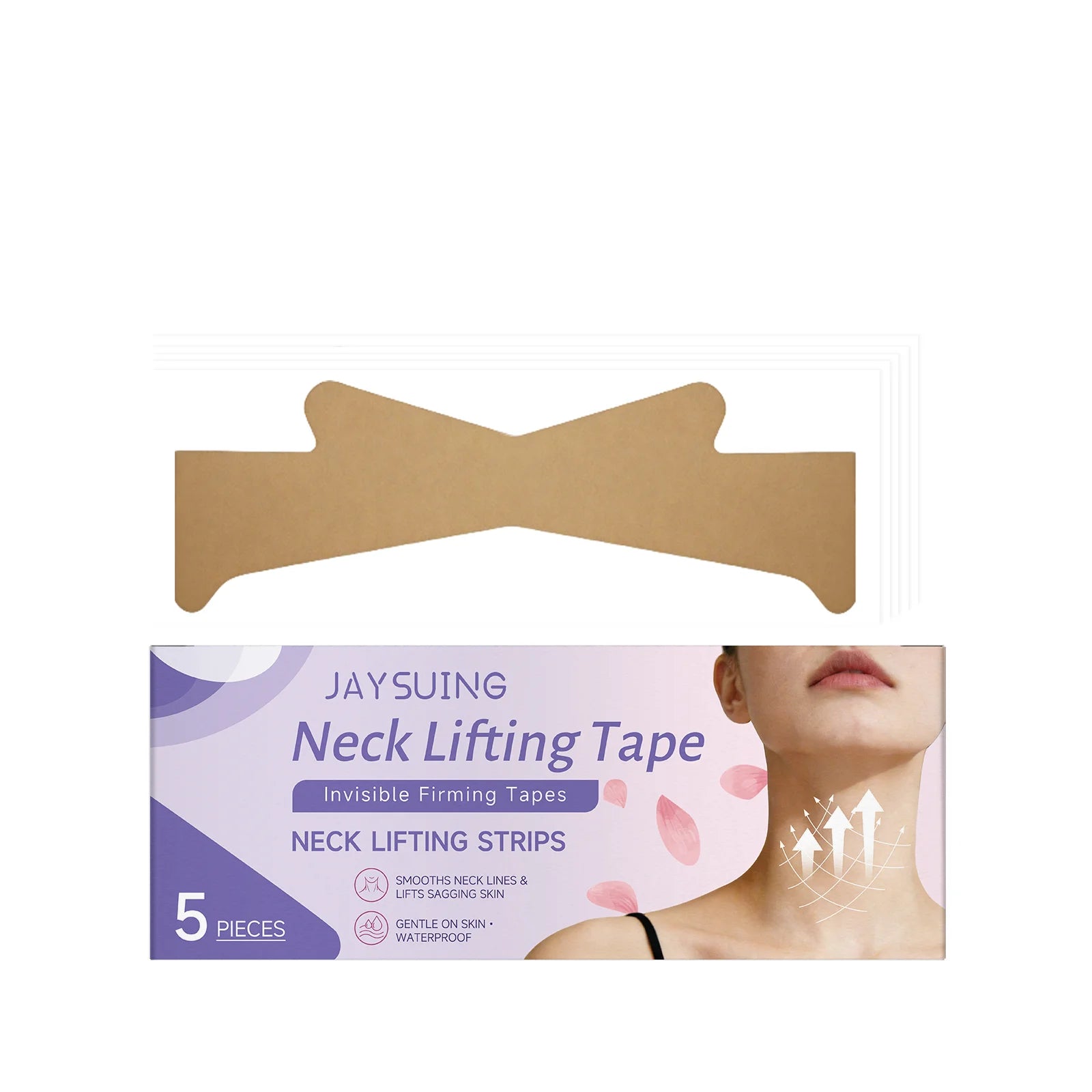Jaysuing Collagen Neck Mask – Firming Anti-Wrinkle Patches 5pc Neck Firming Mask Zpaxo 5pcs Boxed