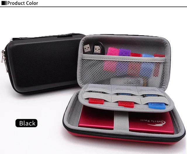 Protective Storage Bag Electronics Gadget Classic Games Pouch Zpaxo Black