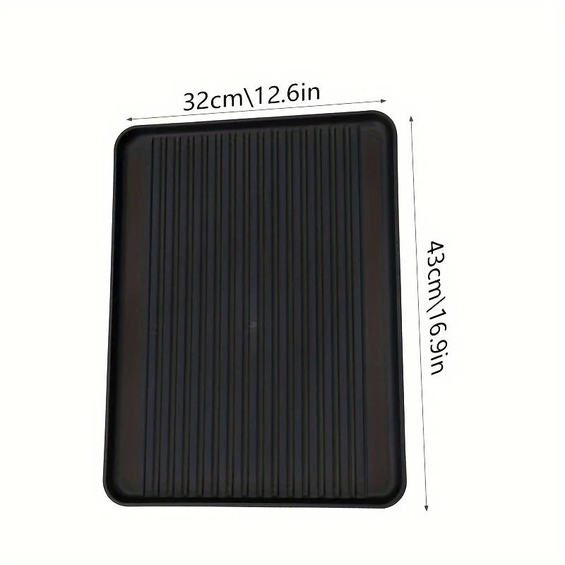 Waterproof Under-Sink Mat – Drip Tray Liner for Cabinets Under-Sink Drip Mat Zpaxo black