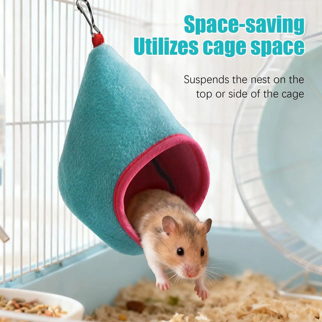 Hamster Hammock Hangable Hedgehog Nest Squirrel Enrichment Relaxing