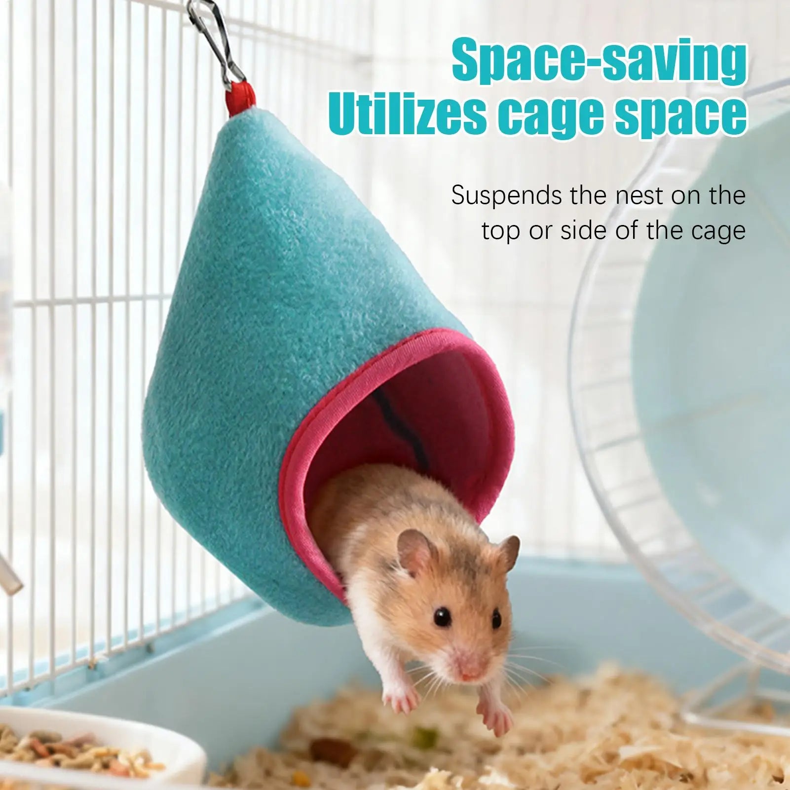 Hamster Hammock Hangable Hedgehog Nest Squirrel Enrichment Relaxing