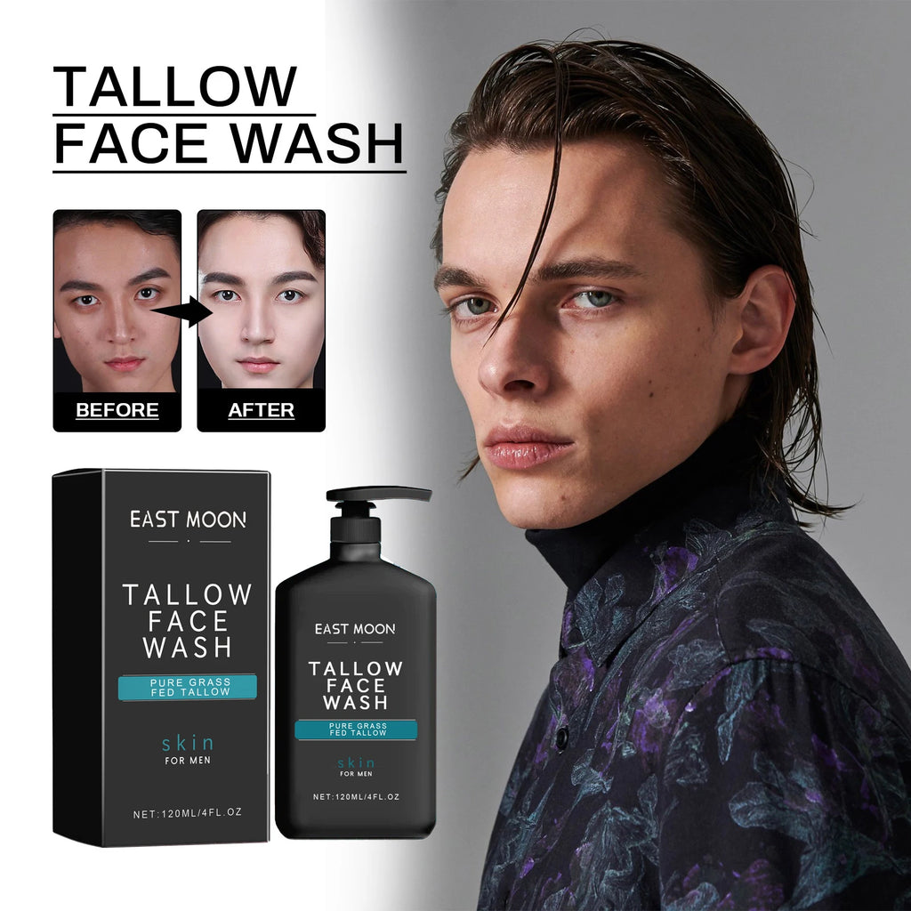 Men Facial Cleanser Lotion Remove Acne Blackhead Prevent Clogged Pores Oil Controll Exfoliator Refreshing Facial Cleaning Cream Zpaxo