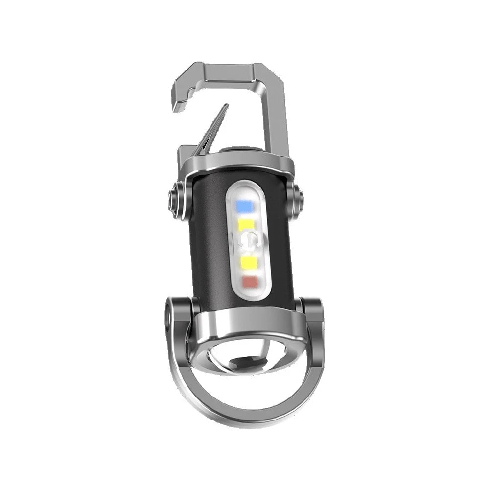 Mini Flashlight Type-c USB Rechargeable COB LED Keychain Waterproof