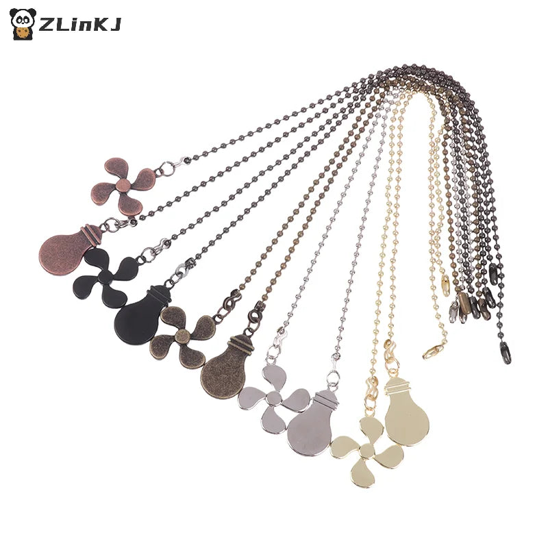 Fan Shape Ceiling Pull Chain Light Chandelier Metal Pendant Extension Zpaxo
