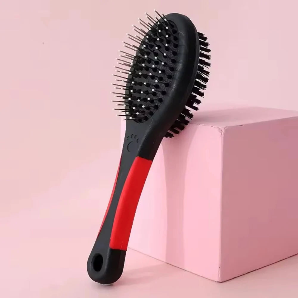 Pet Dog Needle Comb Durable Double-sided Bathing Brush Plastic Zpaxo L