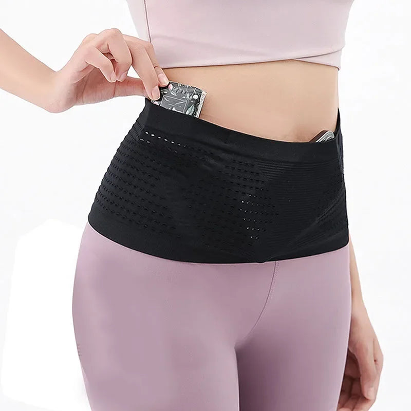 Seamless Invisible Running Waist Belt Bag Gym Bags Lightweight Mobile
