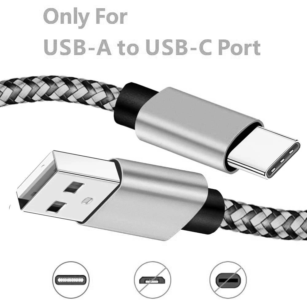 Type C Fast Charging Charger For Samsung Huawei Xiaomi Type C USB Quick Charger Cable Date Sync Nylon Braided Wire Charger Cable Zpaxo