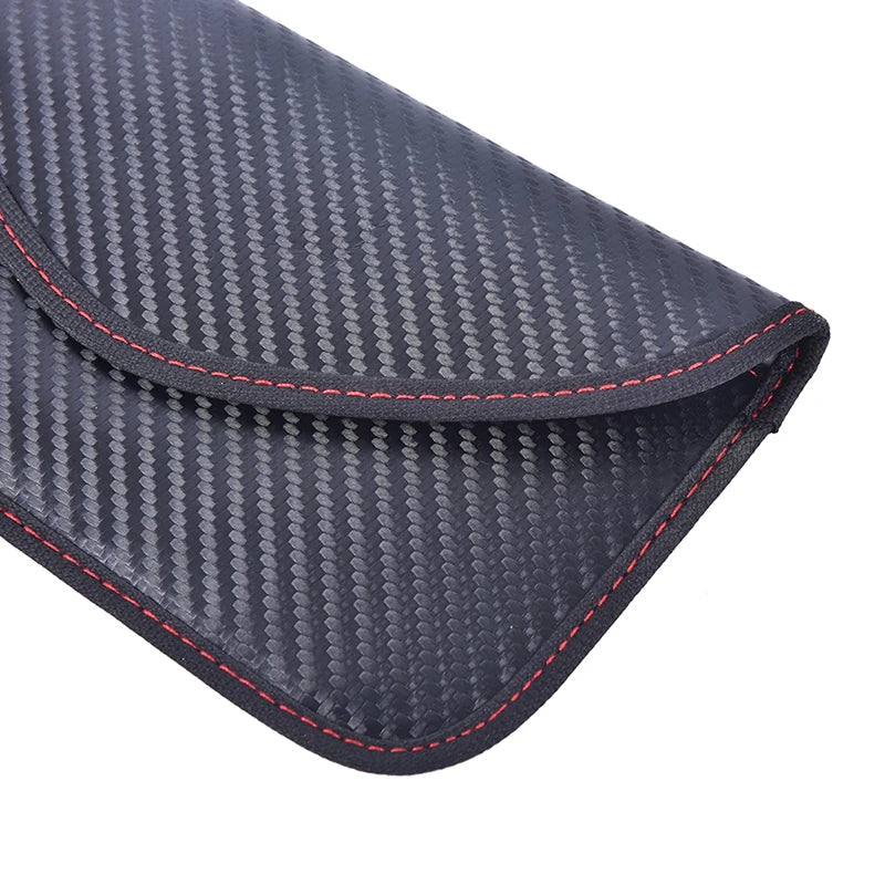 Faraday Bag Car Key RFID Signal Blocker – Carbon Fiber Pouch
