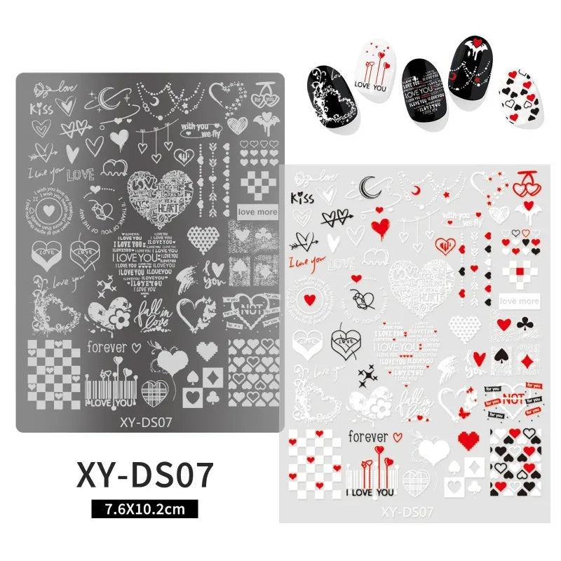 Lace Castle Nail Stamping Plates Ghost Skull Moon Star Butterfly Zpaxo 07