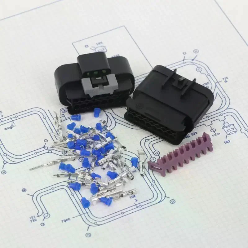 16-Pin Waterproof Automotive Connector Kit GT 150 Wire Harness