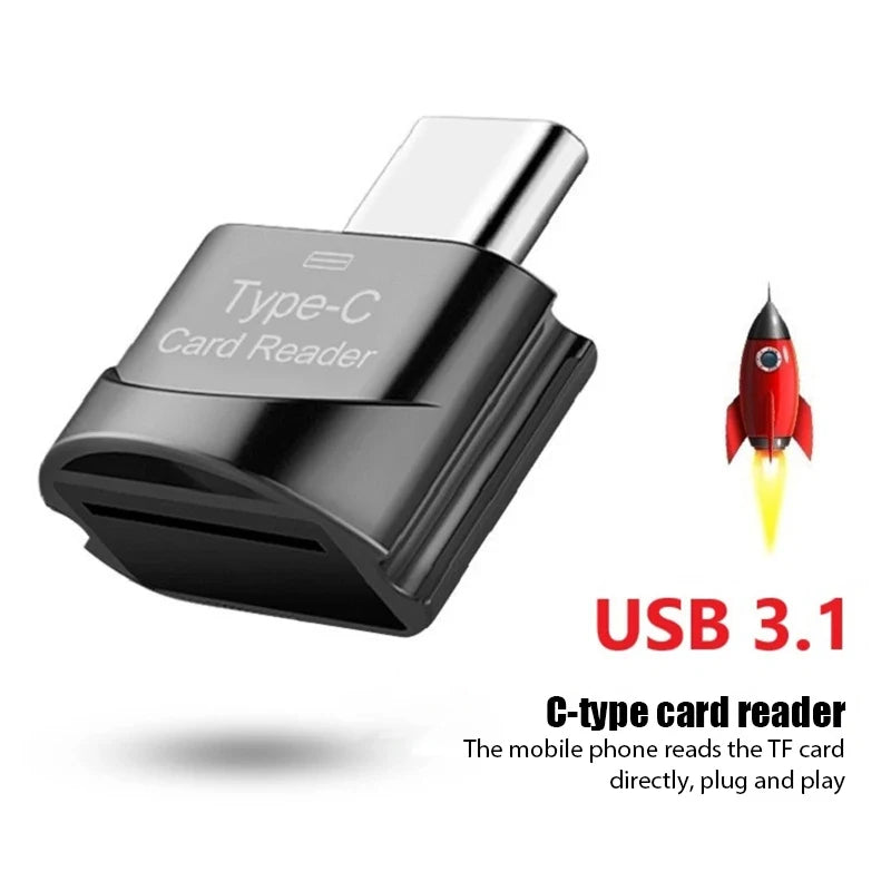 New USB 3.1 Type C Card Reader USB-C TF Micro SD OTG Adapter Type-C Memory Card Reader For PC Laptops Smart Phone Samsung Xiaomi Zpaxo