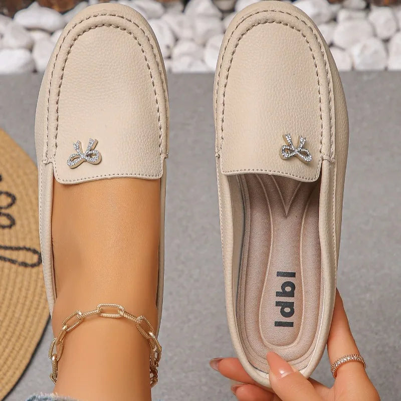 2026 Women Flats Comfortable Casual Half Slippers Women's Lightweight Zpaxo