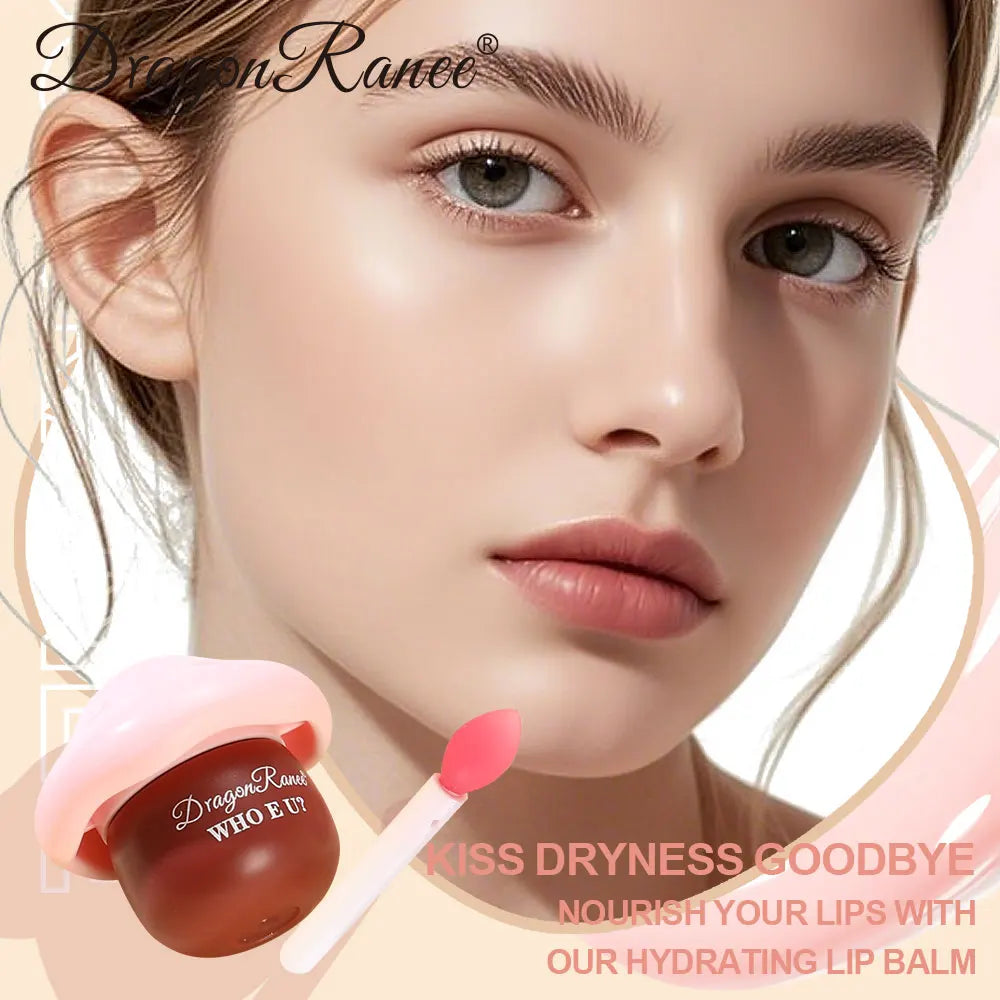 Mushroom Lip Balm Moisturizing and Hydrating Lip Gloss for Light Makeup, Winter Hydration, Everyday Versatile Lip Balm, Base Lipstick, Lip Balm Zpaxo