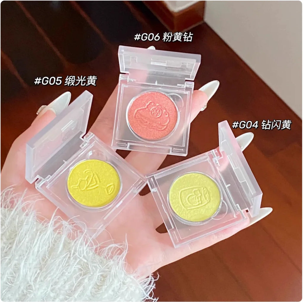 LEEMEMBER Summer Edition Lemon Yellow Eye Shadow Blush Monochrome Zpaxo