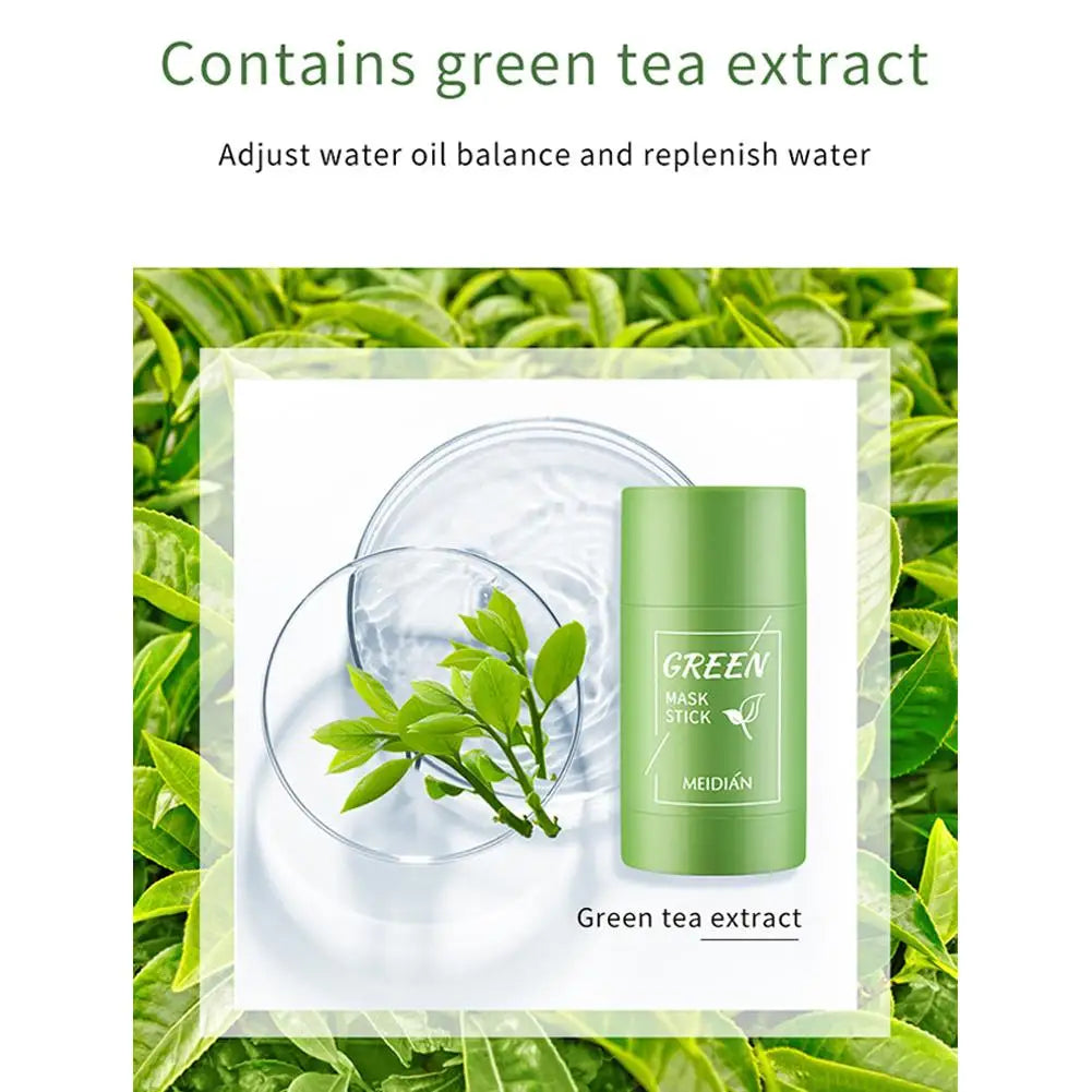 Green Tea Cleansing Stick Mask – Shrink Pores & Remove Blackheads Cleansing Face Mask Zpaxo