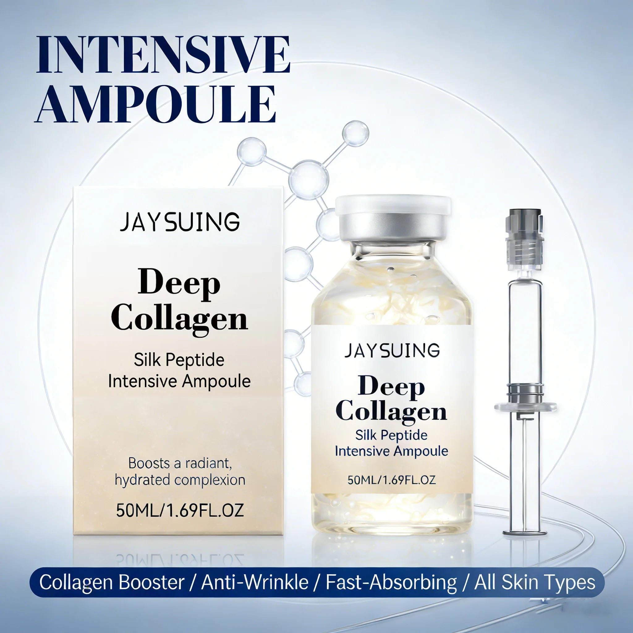 Eelhoe Collagen Silk Peptide Ampoule Serum – Firming & Anti-Aging Face Ampoule Serum Zpaxo