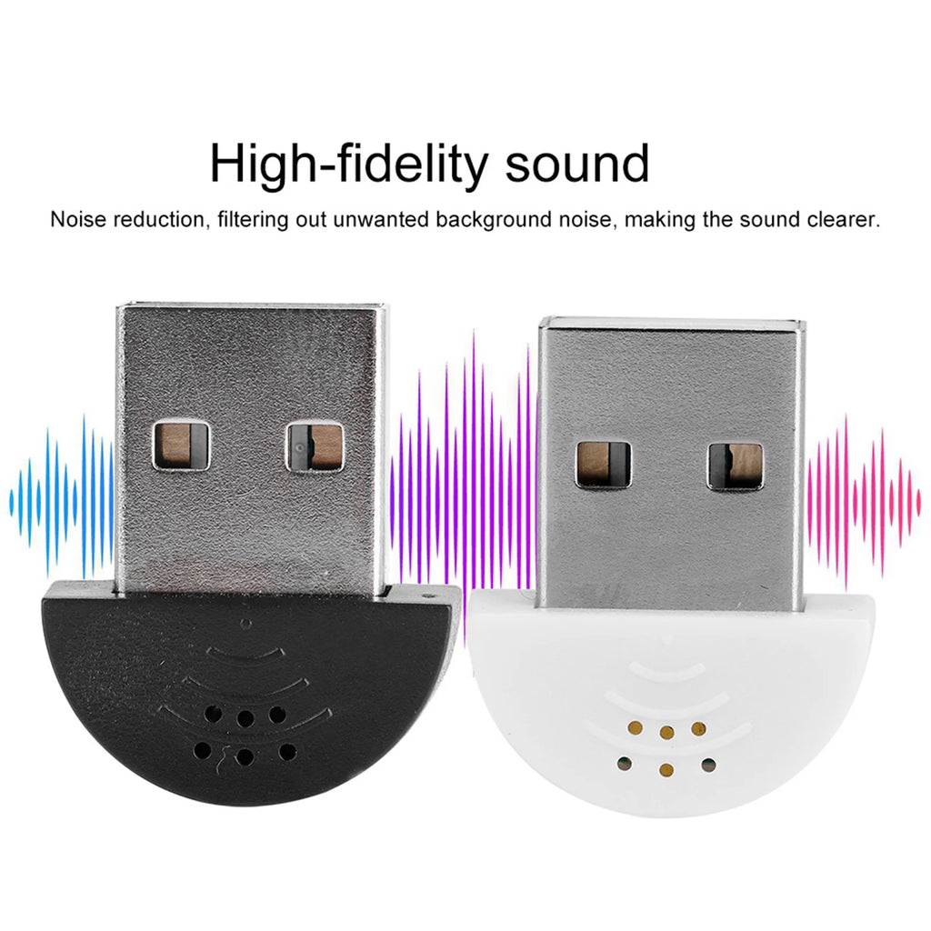 Portable Mini USB Microphone for Computer PC Studio Speech Microphone Recording Audio MIC Adapter Zpaxo