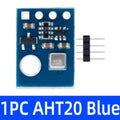 High Precision Digital Temperature and Humidity Sensor Measurement Module I2C Communication Replace AHT20 AHT21 aht10 AHT30 Zpaxo 1pcs AHT20 Blue
