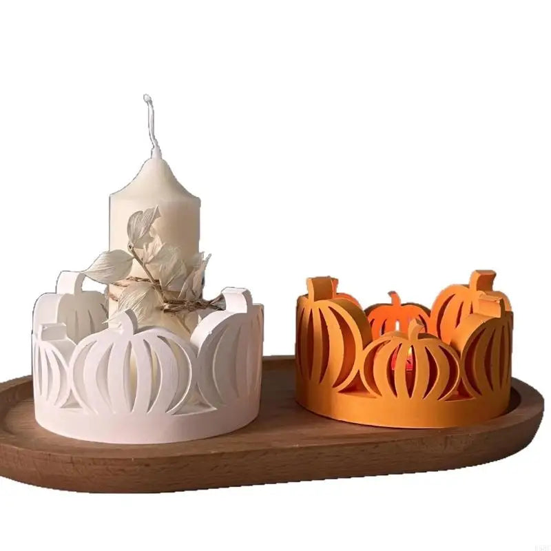 Hollowed Pumpkins Silicone Mold Candlestick Candle Tealight Holder