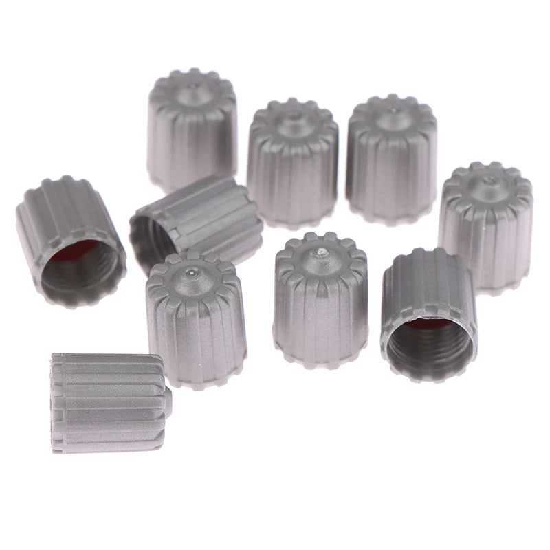 Car Tire Valve Stem Caps Nylon Tyre Air Port Dust Covers W Gasket