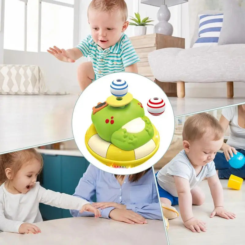 Electric Toy For Kids Blowing Ball Electric Toy With Sound And Light Educational Rotating Game Interaction Animal For Preschool Zpaxo