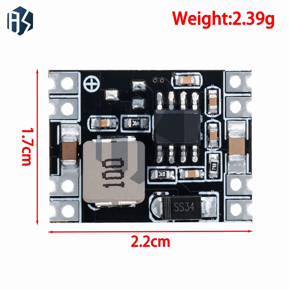 DC-DC 3A Buck Step-down Power Supply Module MP1584EN 5V-12V 24V to 5V 3.3V 9V 12V Fixed Output for Arduino Replace LM2596 Zpaxo