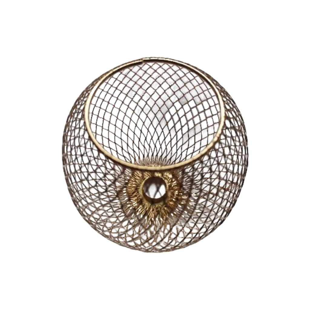 Iron Wire Lampshade Weave Retro Style Lighting Fixtures Cover Chandelier Lampshade for Cafe Bedroom Bar Restaurant Farmhouse Zpaxo