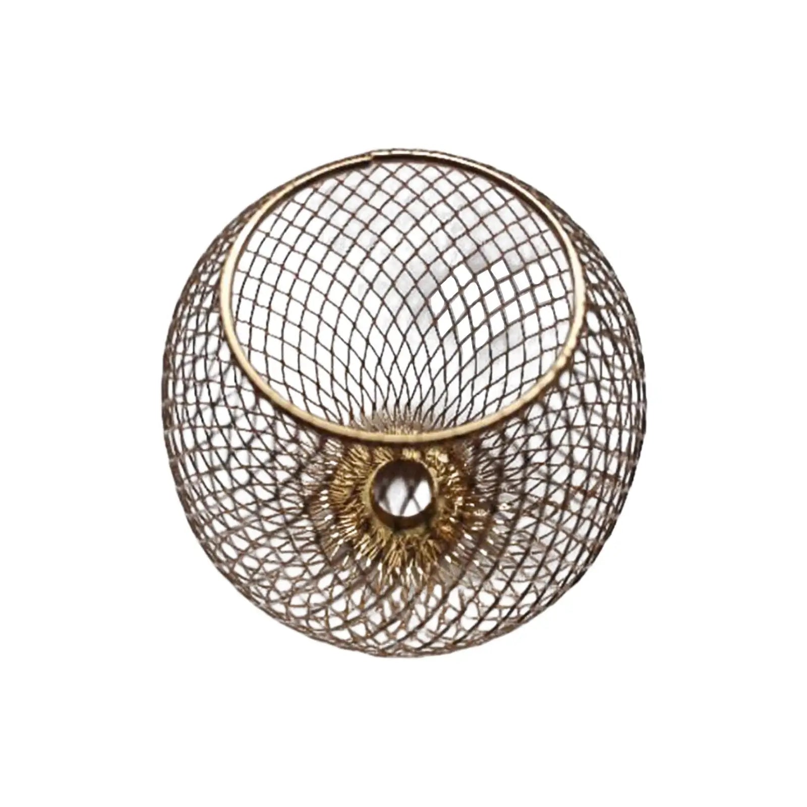 Iron Wire Lampshade Weave Retro Style Lighting Fixtures Cover Chandelier Lampshade for Cafe Bedroom Bar Restaurant Farmhouse Zpaxo