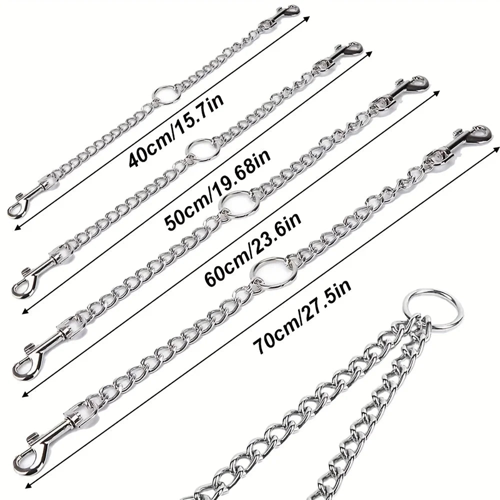 2 Dogs Leash Heavy Duty Stainless Steel Double Dog Coupler Twin Lead Zpaxo