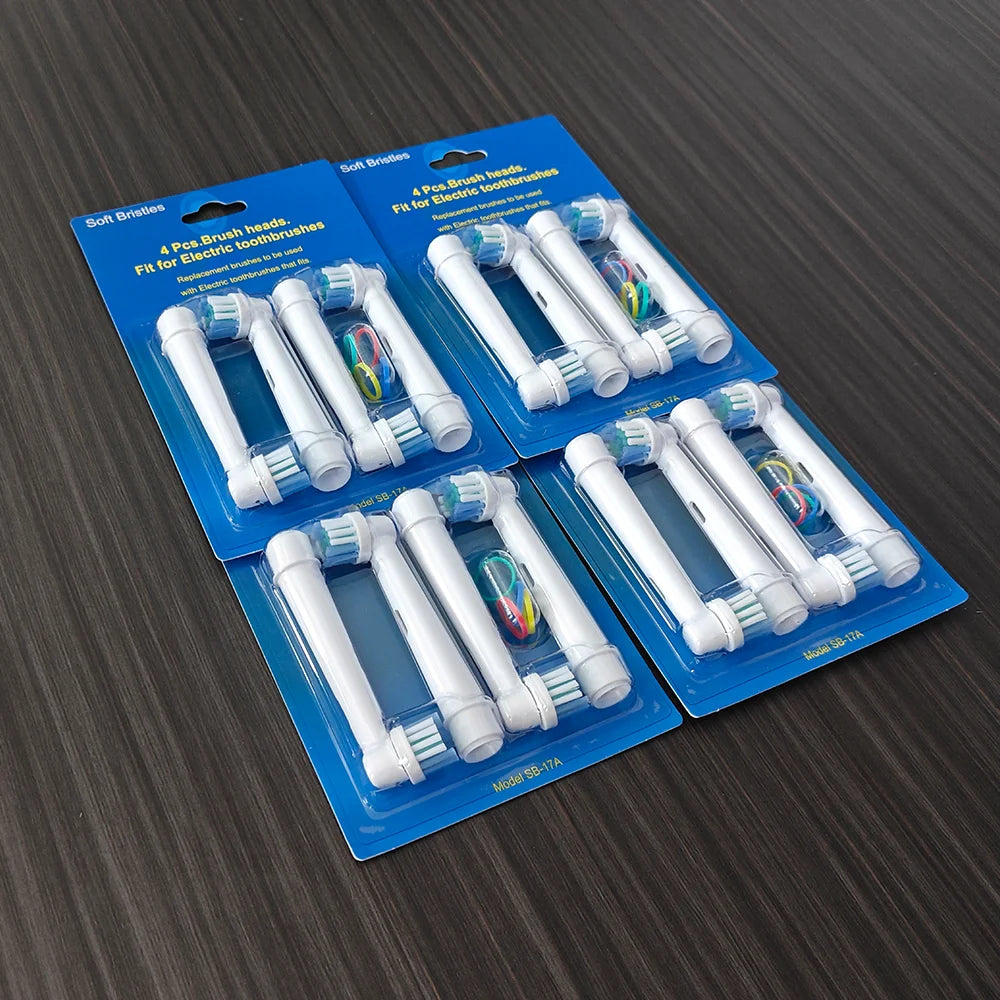 Wholesale 4 8 Lot Electric Toothbrush Head Oral B 6000 Sensitive Zpaxo SB17A-16PCS