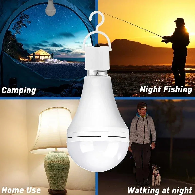 LED Rechargeable Emergency Bulb 9W/15W – Camping Hanging Lamp