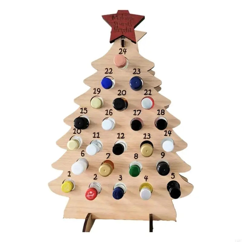 Christmas Count Down Calendar Natural Design Accommodates 24 Zpaxo for Beige China Mainland