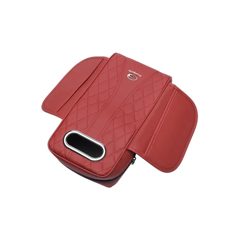 Car Armrest Box Cushion Universal Storage Bag Car Tissue Box Central Elbow Height Pad Multifunctional Height and Width Zpaxo