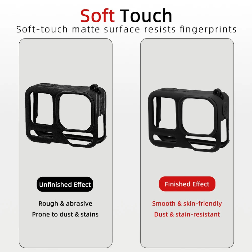 For Insta360 Ace Pro2 Silicone Camera Case Anti-Scratch Rubber Camera Shell Lightweight Camera Protector Case Camera Accessories Zpaxo