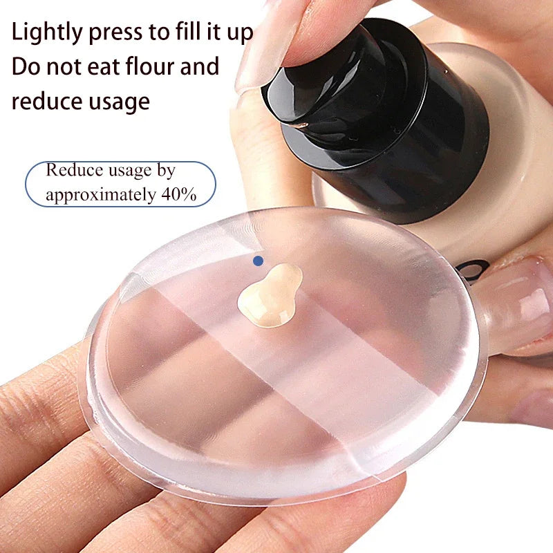 Soft Silicone Gel Powder Puff Sponge Cosmetic Face Foundation BB