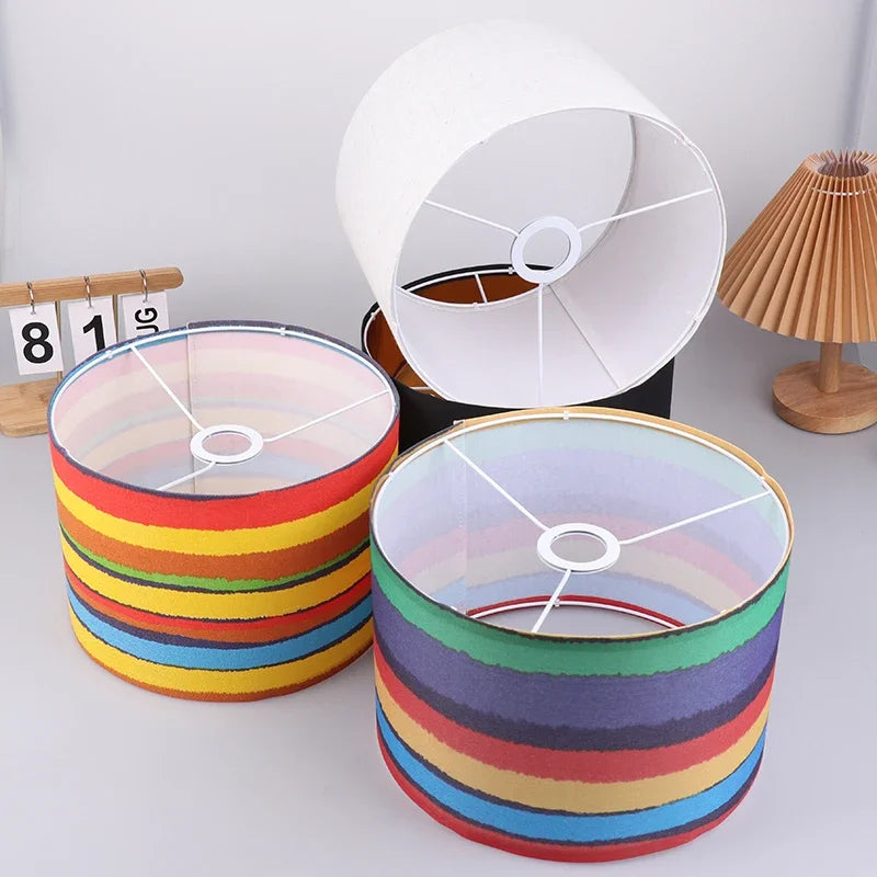 Lamp Shade Household Retro Fabric Desk Lampshade Detachable Floor Zpaxo