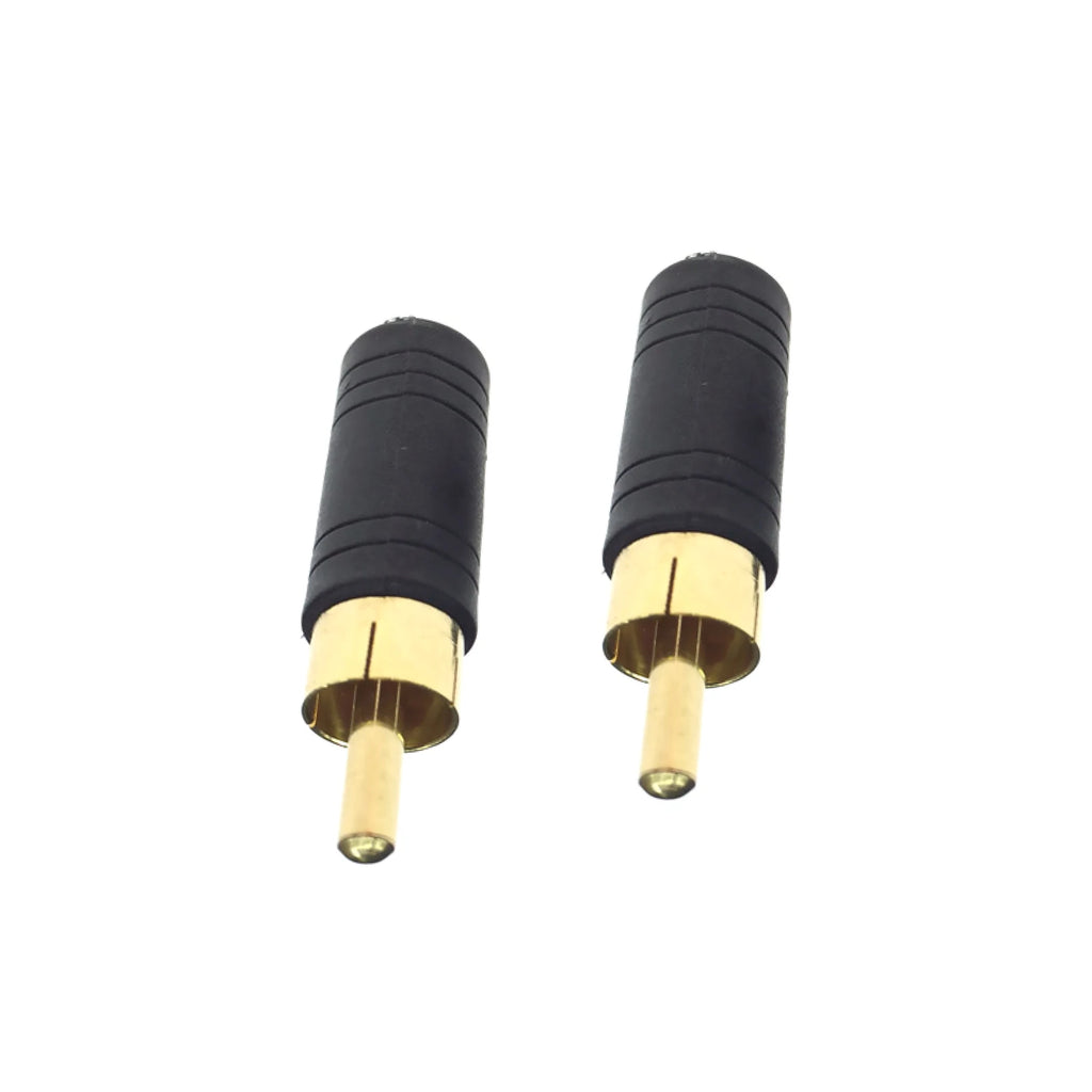 1 8 Mono Female Jack RCA Male Plug Audio Adapter Cable Converter Gold