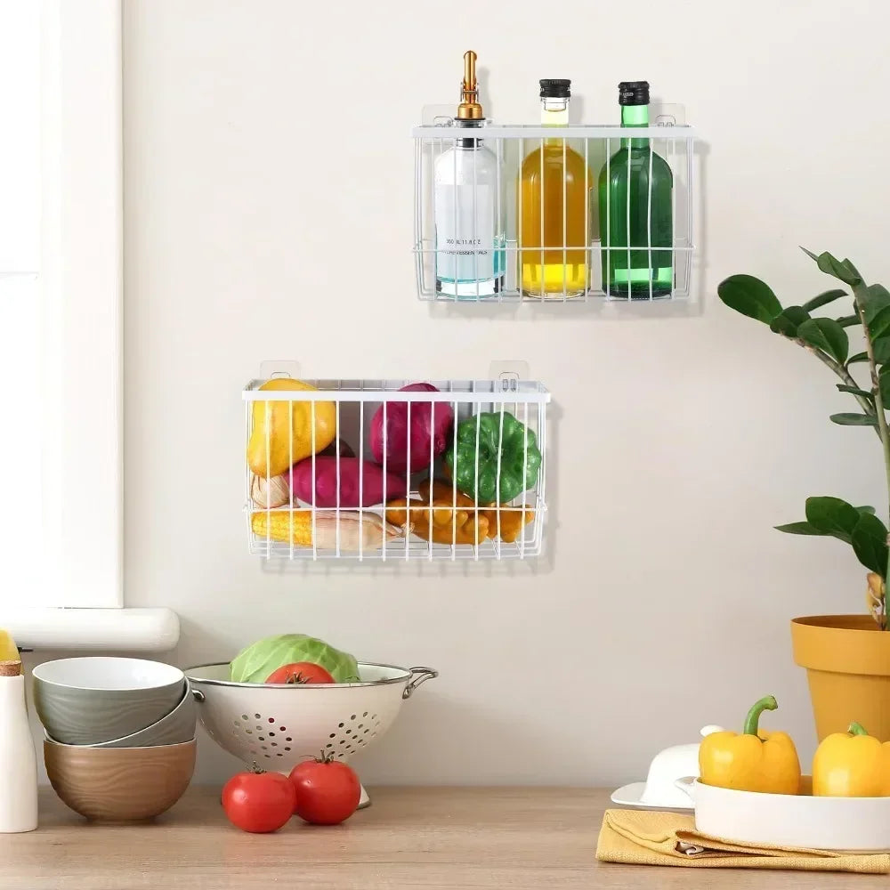 Multifunctional Refrigerator Magnetic Storage Racks Basket Kitchen Zpaxo