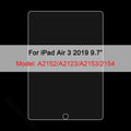 HD Tempered Glass Protective Film Ipad 10th 9th 8th 7th 6th 5th Air 5 Zpaxo Air 3
