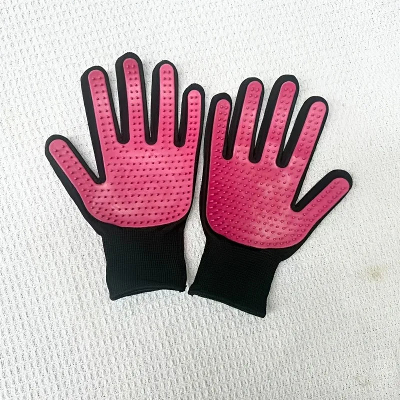 Pet Hair Glove Comb Dog Cat Grooming Cleaning Deshedding Remover
