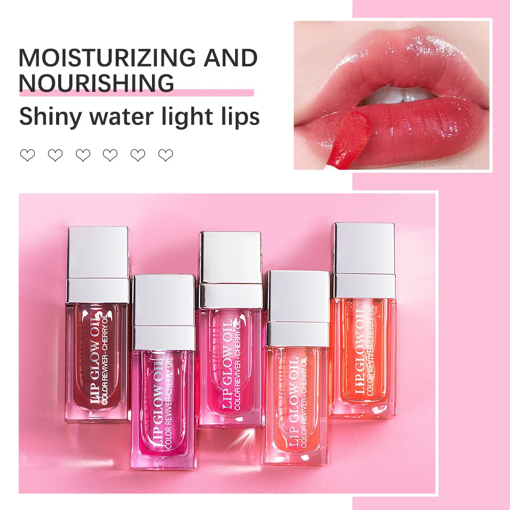 Crystal Jelly Moisturizing Lip Oil Plumping Lip Gloss Makeup Sexy Plump Lip Glow Oil Tinted Lip Plumper 6ml 1 Piece Zpaxo