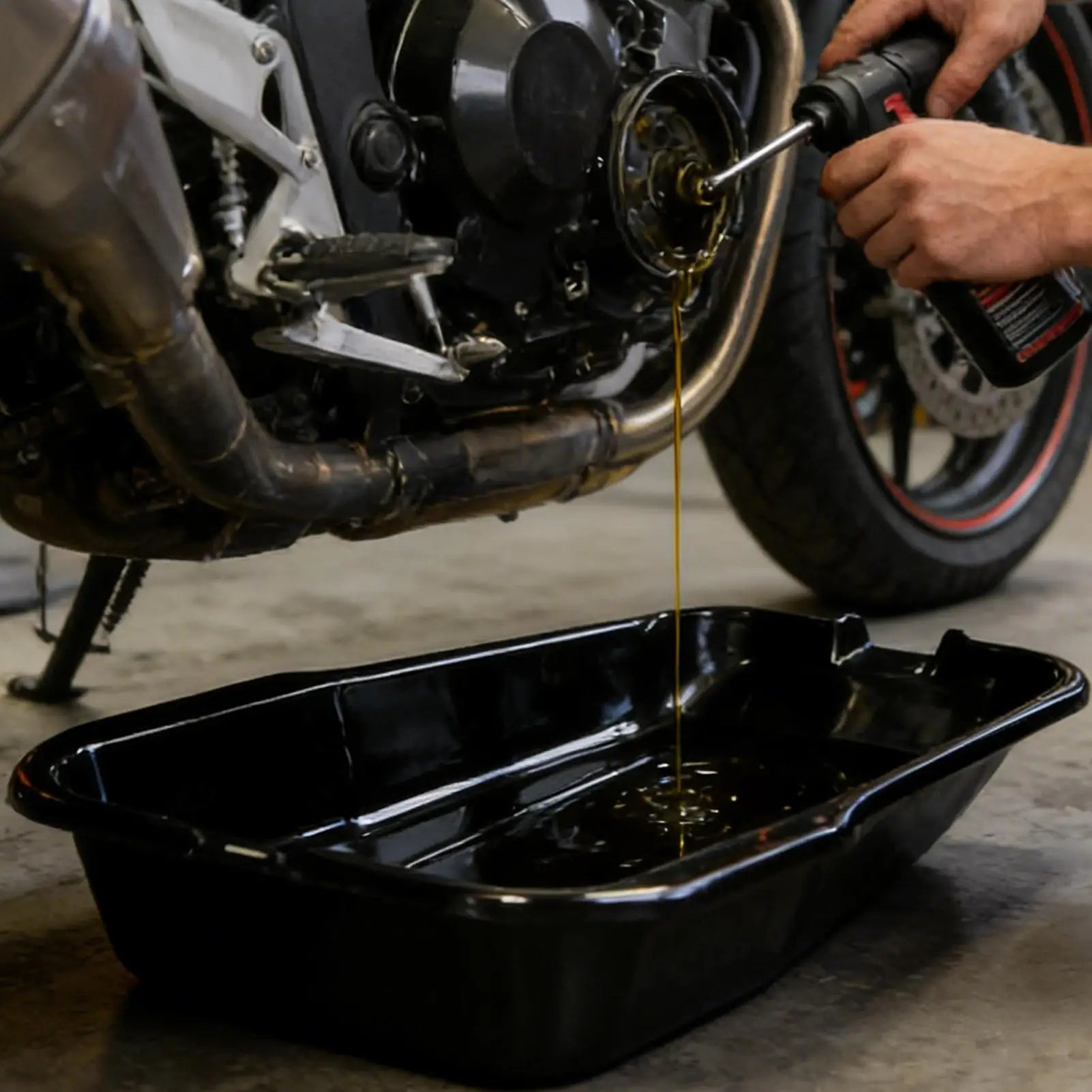 Car Waste Oil Pan Motorcycle Maintenance Basin Leak-proof Wide-mouth