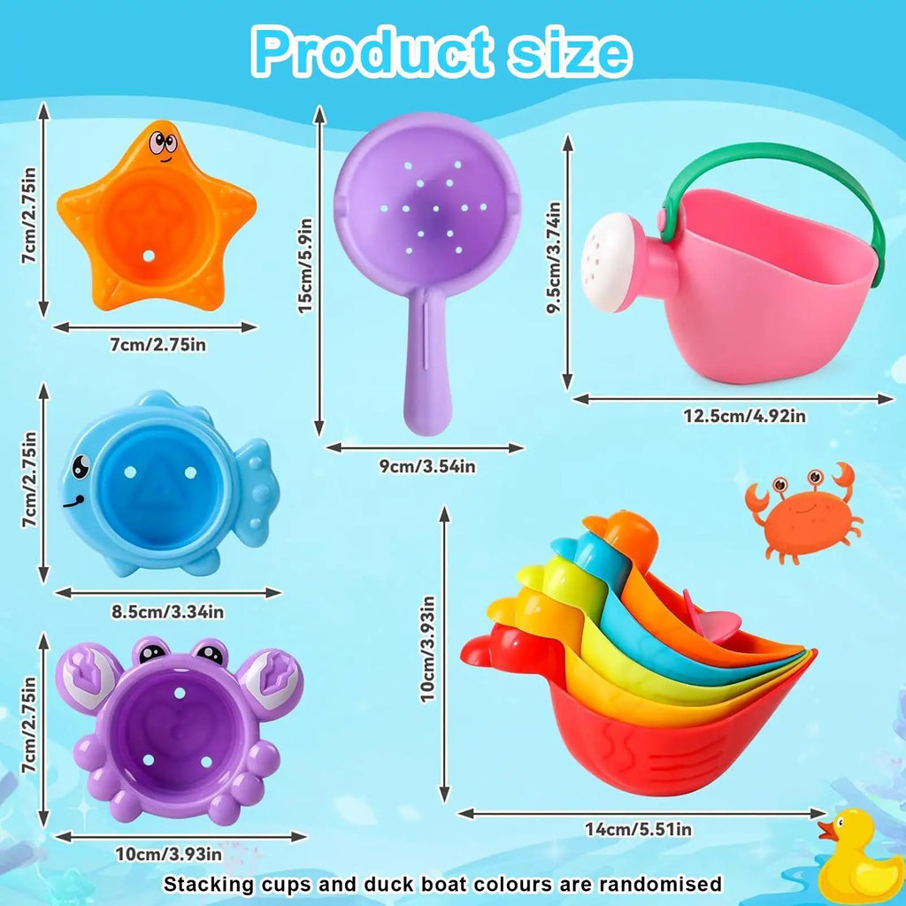 Bath Toy Safe Bathtub Water Toys Creative Floating Sensory Accessories Educational Games For Swimming Shower Kids Water Play Zpaxo