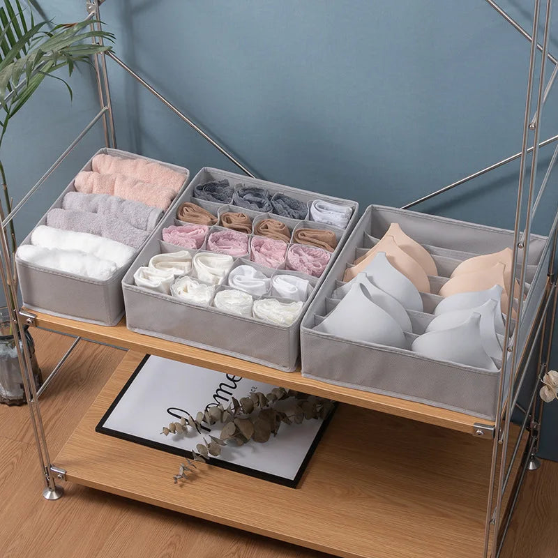 Drawer Underwear Socks Bra Storage Box Clothes Organizer Household
