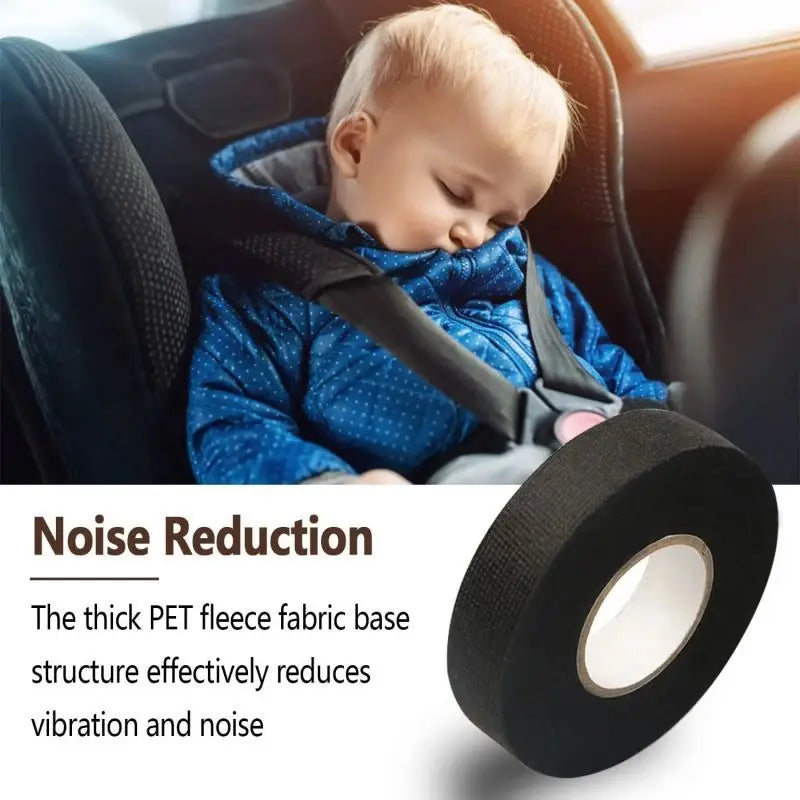 Electrical Tape Heat-resistant Harness Bundle Insulation Auto Wiring Fabric Cloth Wrap Waterproof Cable Organizer Adhesive Tapes Zpaxo
