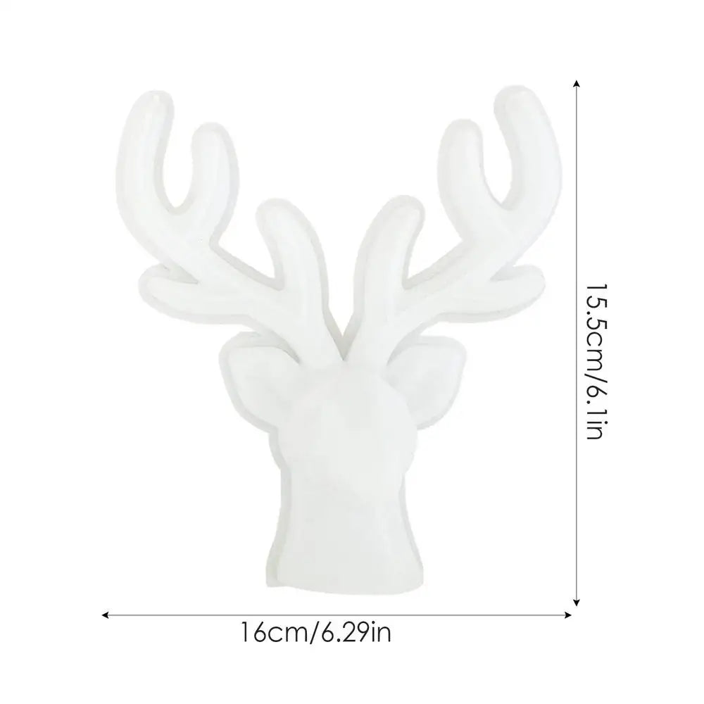 Deer Head Resin Mold 3D Silicone Mould Christmas Cake Decoration