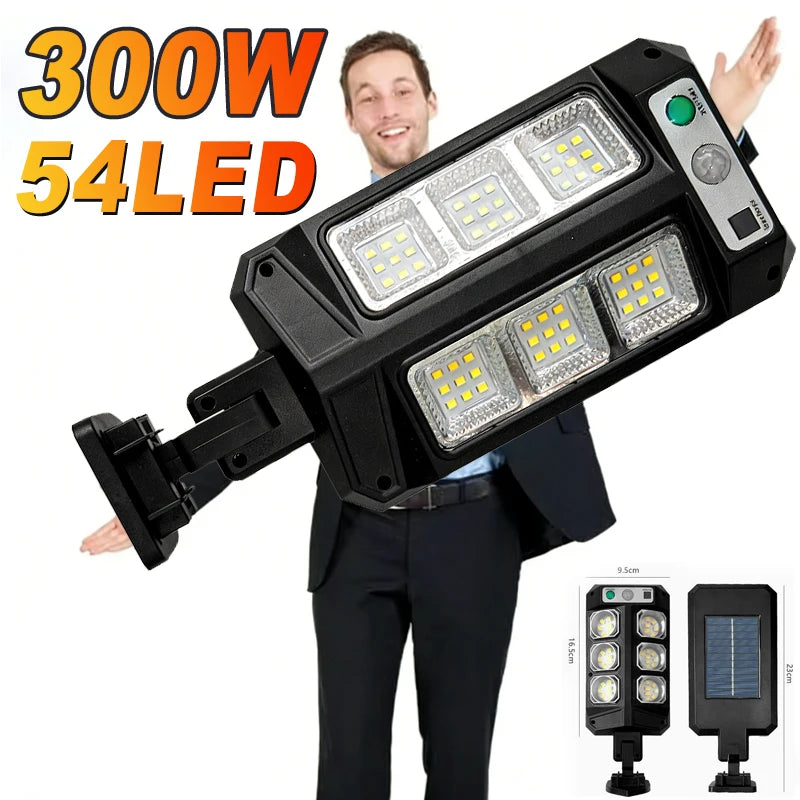2000LM Solar Light for Outdoor Solar Lamp Sunlight Motion Sensor Light Remote Control Waterproof Street Wall Yard Lamp Zpaxo
