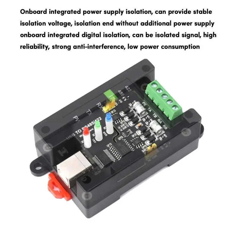 652F Industrial Grade USB to RS485/RS422 Adapter Isolated Converter FT232RNL SP485EEN Chip Stable Transmission Easy Install Zpaxo