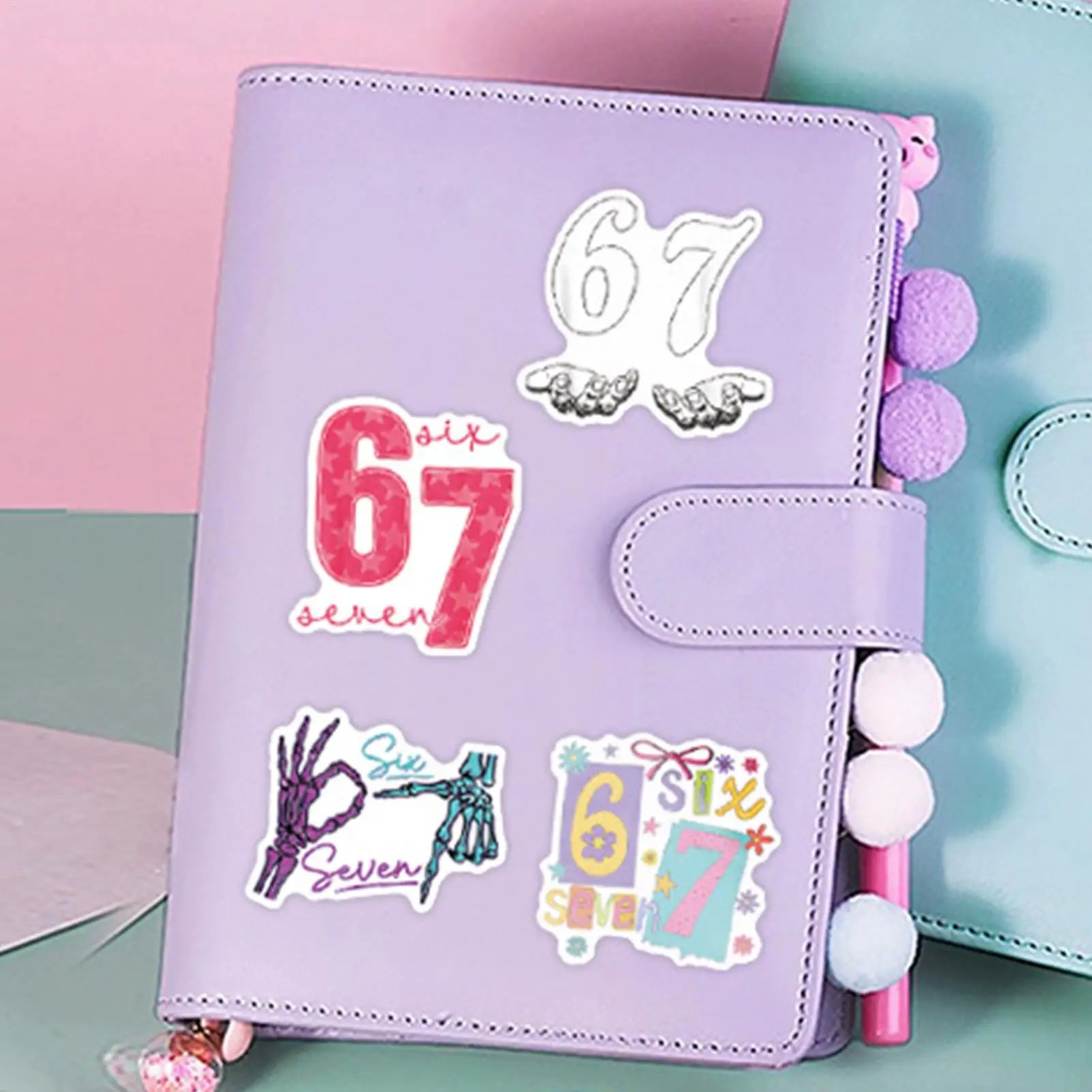Waterproof 67 Number Meme Stickers Vinyl Decals Bulk Laptop Water