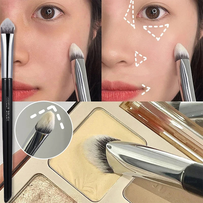 Concealer Makeup Brush Triangle Beveled Precision Soft Smudge Brushes